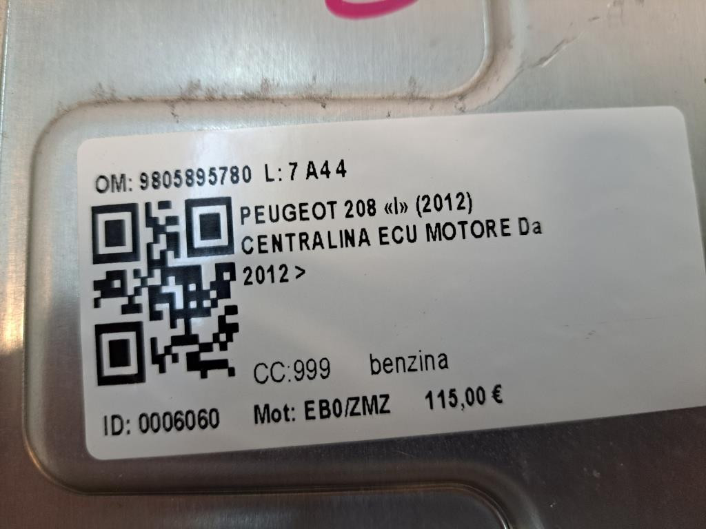 Centralina ECU PEUGEOT 208 Serie (12>19)