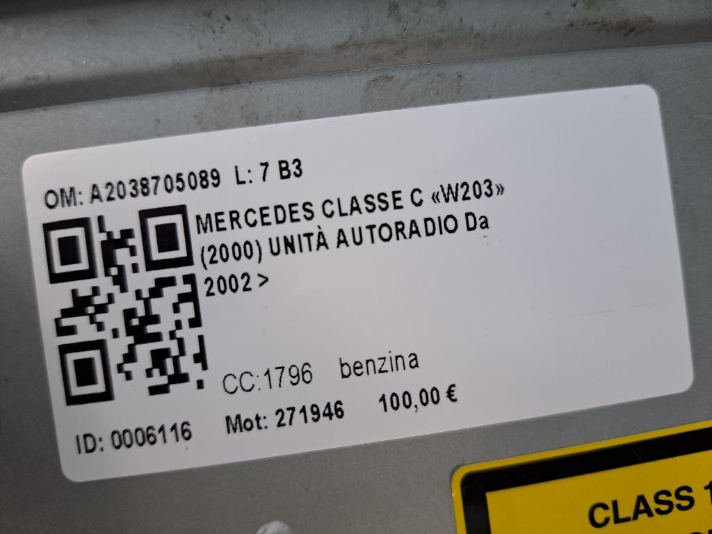 Autoradio MERCEDES Classe C Berlina W203 2° Serie