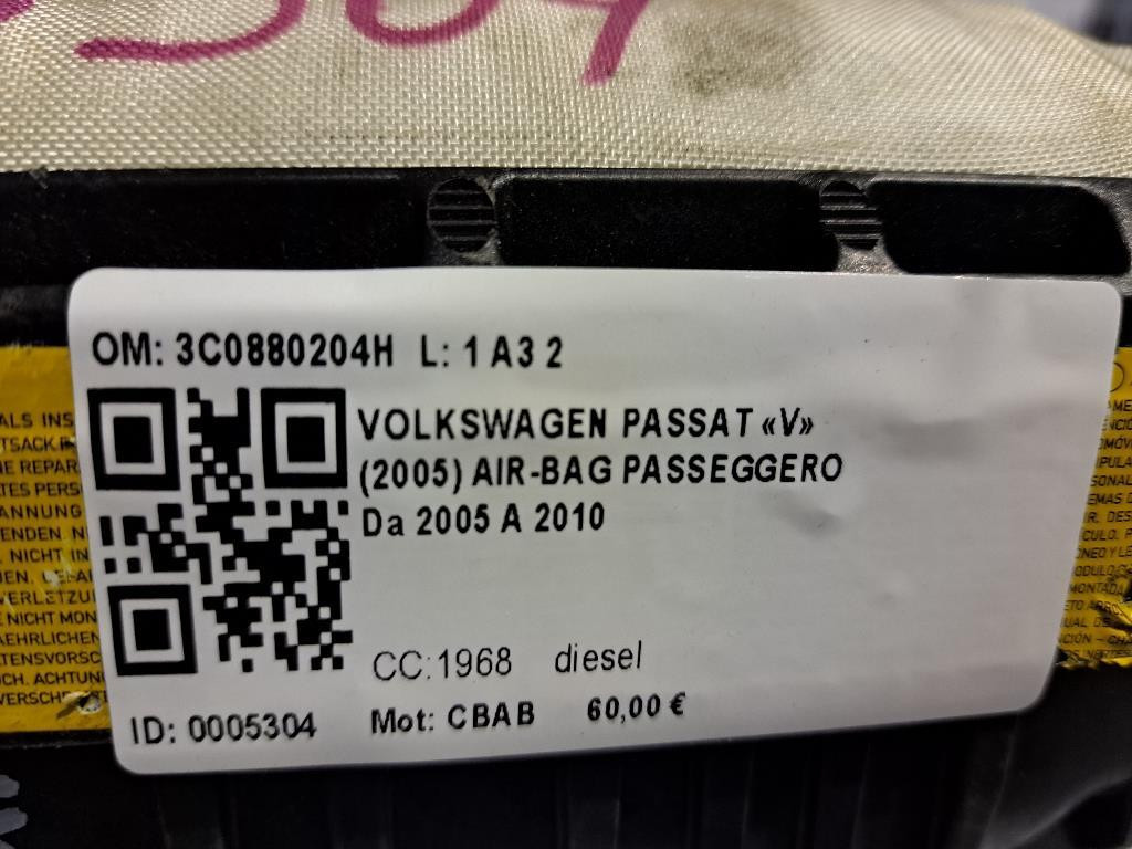 Airbag Passeggero VOLKSWAGEN Passat Berlina 4° Serie