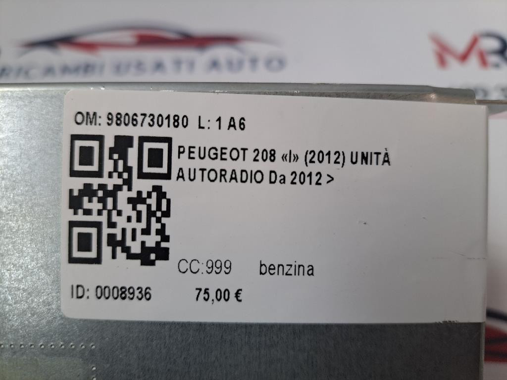 Autoradio PEUGEOT 208 Serie (12>19)