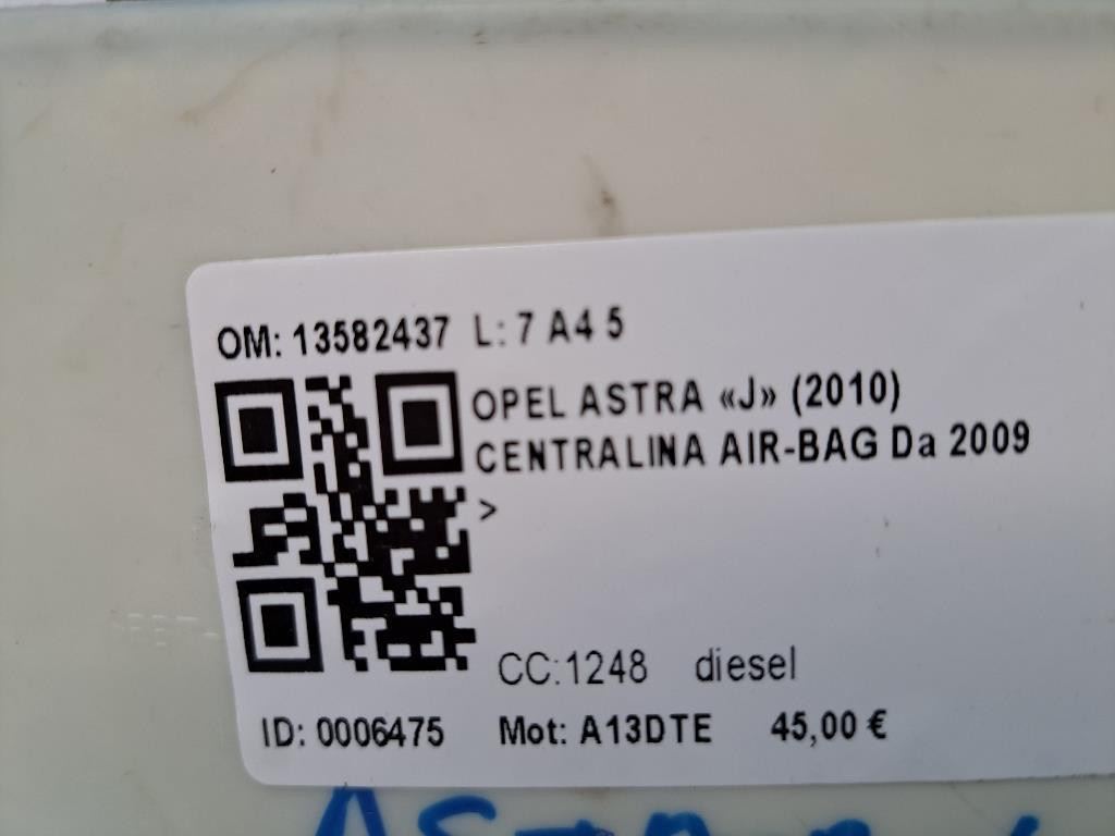 Centralina Airbag OPEL Astra J