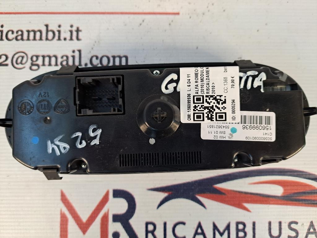 Comandi Clima ALFA ROMEO Giulietta Serie (940_) (10>13)