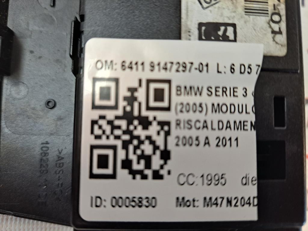 Comandi Clima BMW Serie 3 E90 Berlina