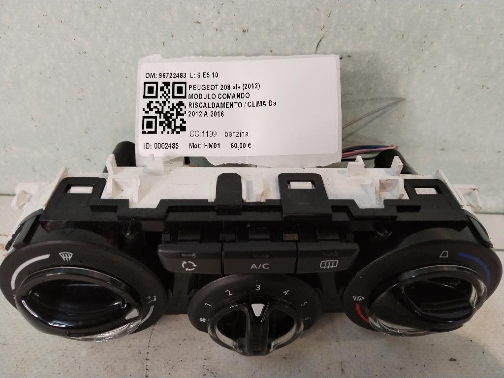 Comandi Clima PEUGEOT 208 Serie (12>19)