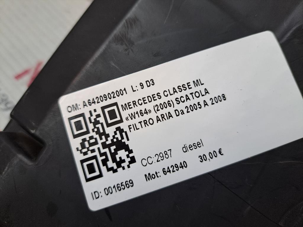 box contenitore porta fusibili MERCEDES ML W164 3° Serie