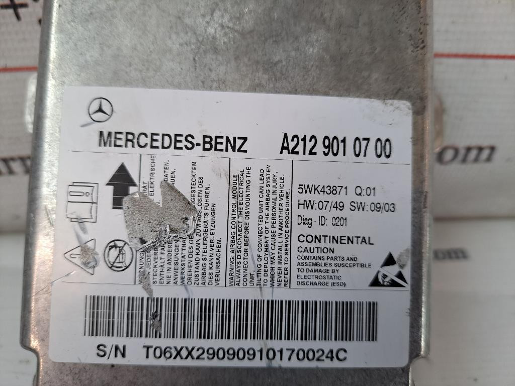 Centralina Airbag MERCEDES Classe E Berlina W212