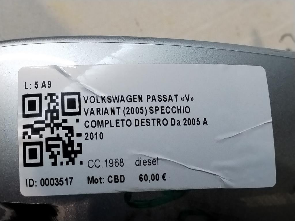 Specchietto Retrovisore Destro VOLKSWAGEN Passat Variant 4° Serie