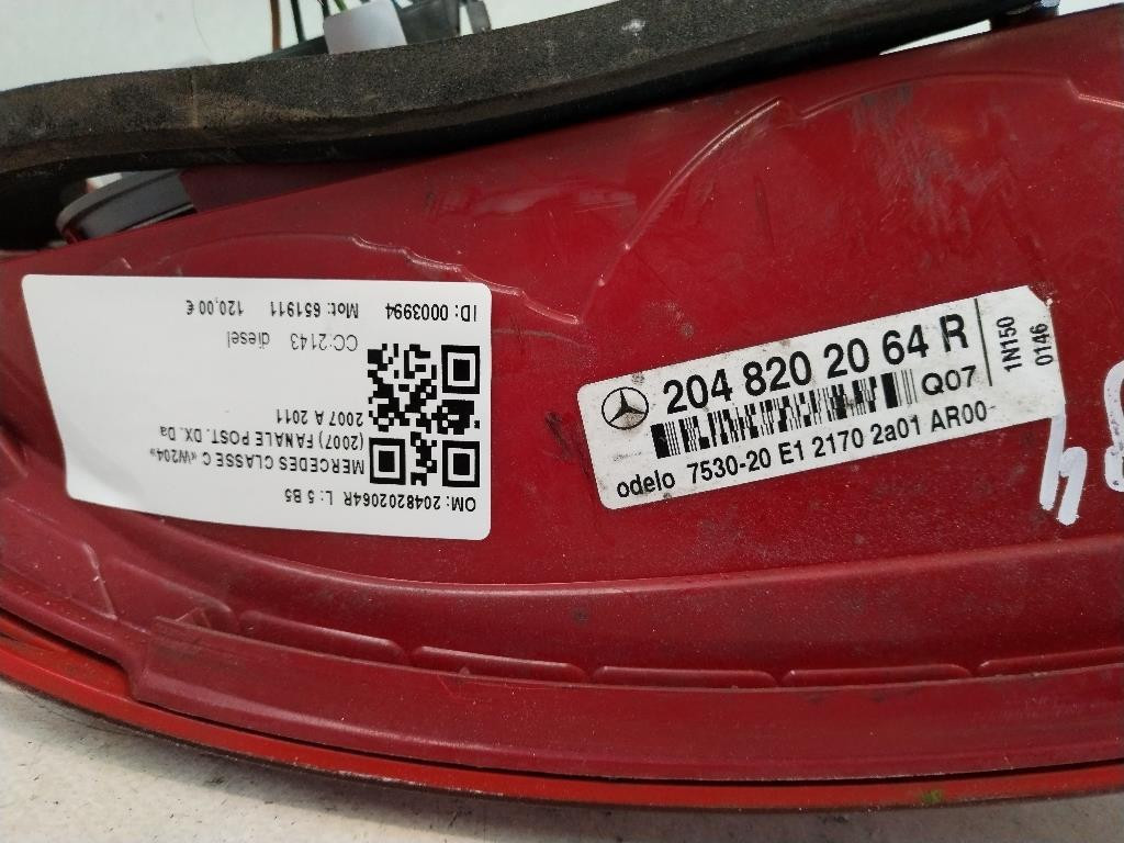 Stop fanale posteriore a LED Destro MERCEDES Classe C Berlina W204