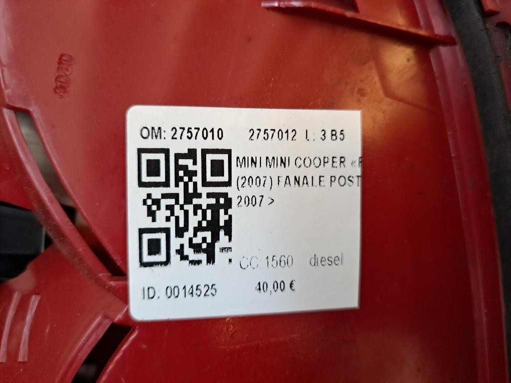 Stop fanale posteriore Destro MINI Cooper 2° Serie