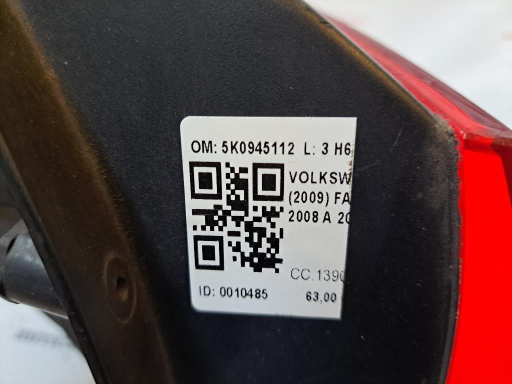 Stop fanale posteriore Destro VOLKSWAGEN Golf 6 Berlina (08>12)