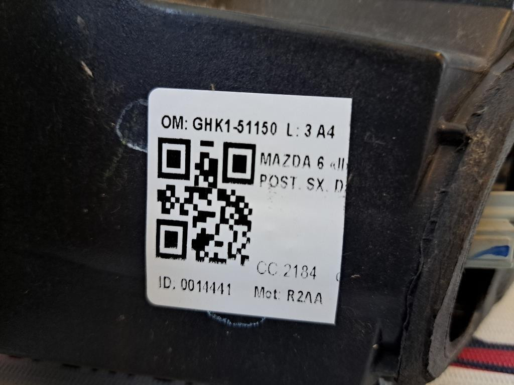 Stop fanale Posteriore Sinistro MAZDA 6 3 serie Berlina (12>)