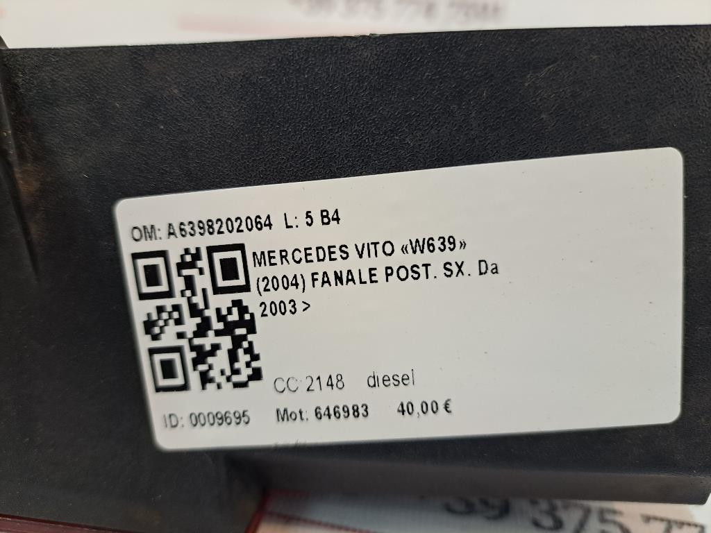 Stop fanale Posteriore Sinistro MERCEDES Vito W639 2° Serie