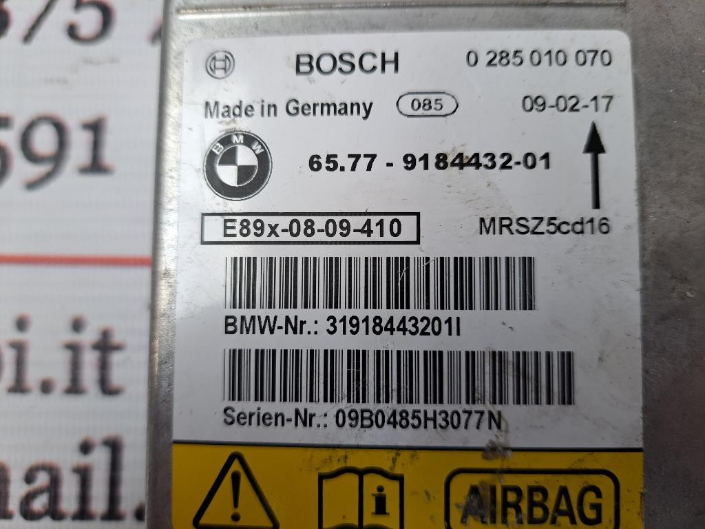Centralina Airbag BMW Serie 3 E90 Berlina 2° Serie