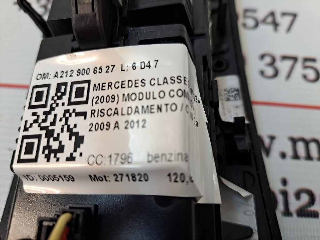 Comandi Clima MERCEDES Classe E Berlina W212