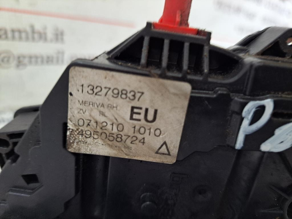 Serratura Posteriore destra OPEL Meriva 3° Serie