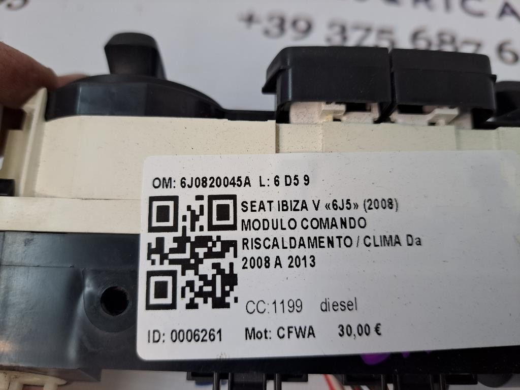 Comandi Clima SEAT Ibiza Serie (08>12)