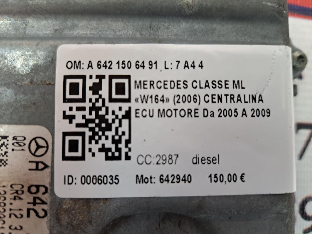 Centralina motore MERCEDES ML W164 3° Serie