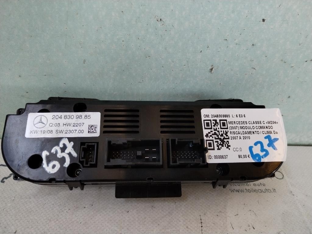 Comandi Clima MERCEDES Classe C Berlina W204