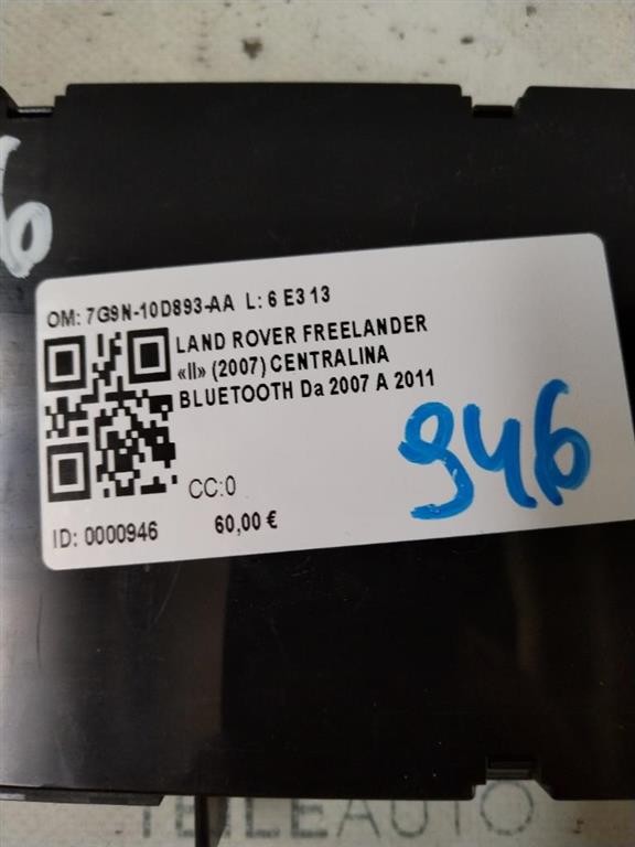 Centralina bluetooth telefono LAND ROVER Freelander 3° Serie