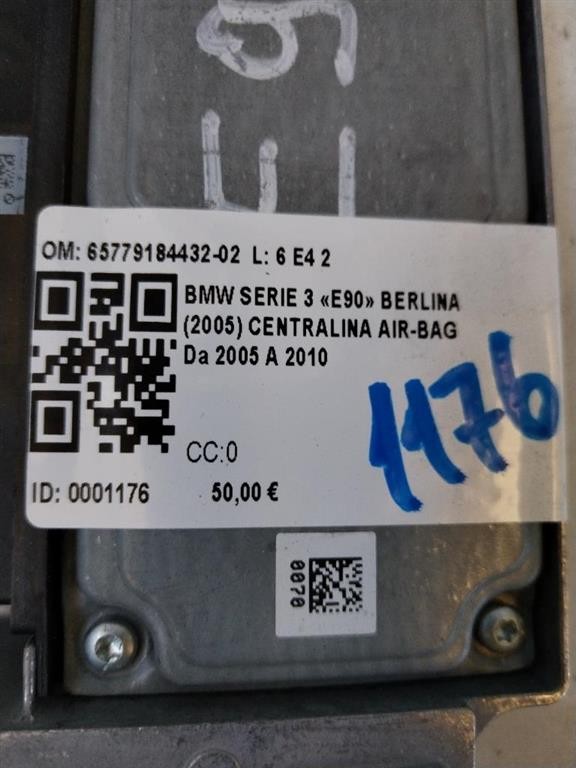 Centralina Airbag BMW Serie 3 E90 Berlina 2° Serie