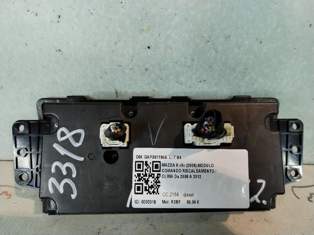 Comandi Clima MAZDA 6 Berlina 2° Serie