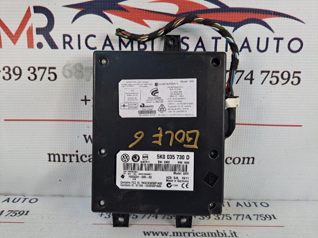 Centralina bluetooth telefono VOLKSWAGEN Golf 6 Berlina (08>12)