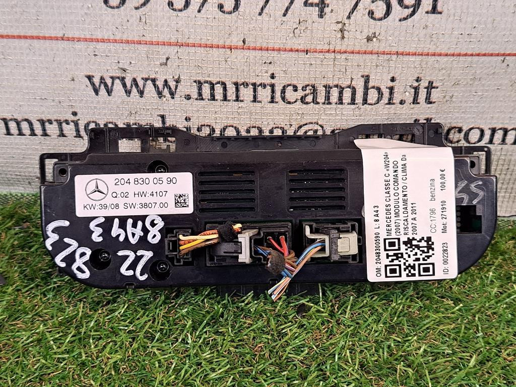 Comandi Clima MERCEDES Classe C Berlina W204