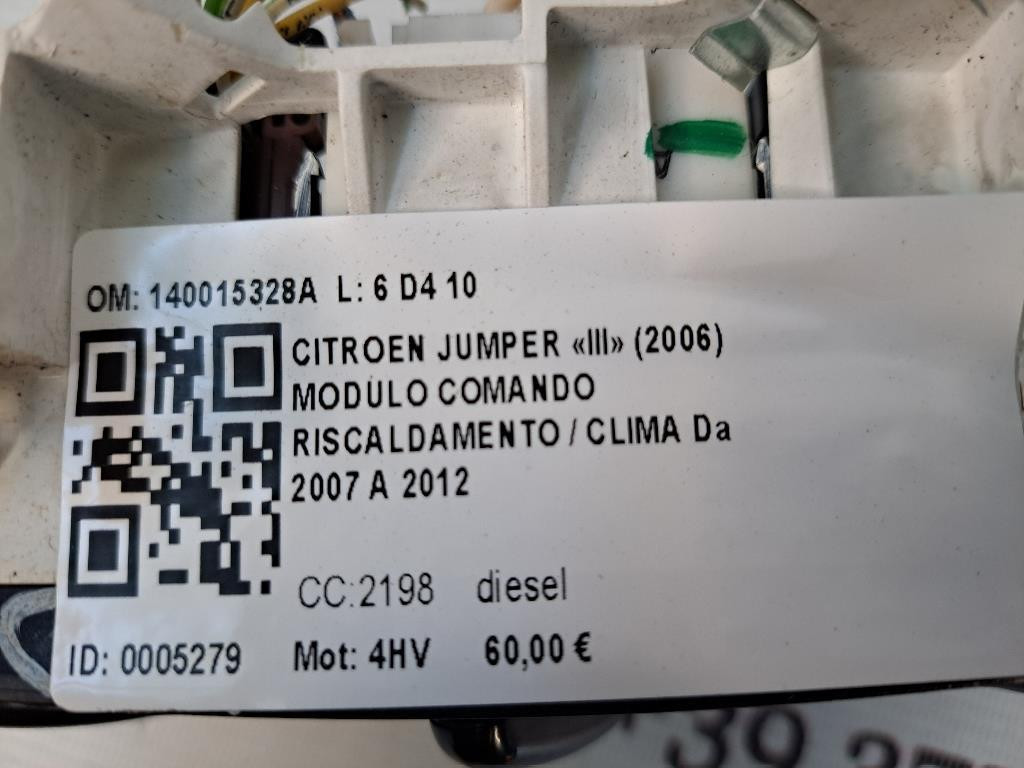 Comandi Clima CITROEN Jumpy 3° Serie