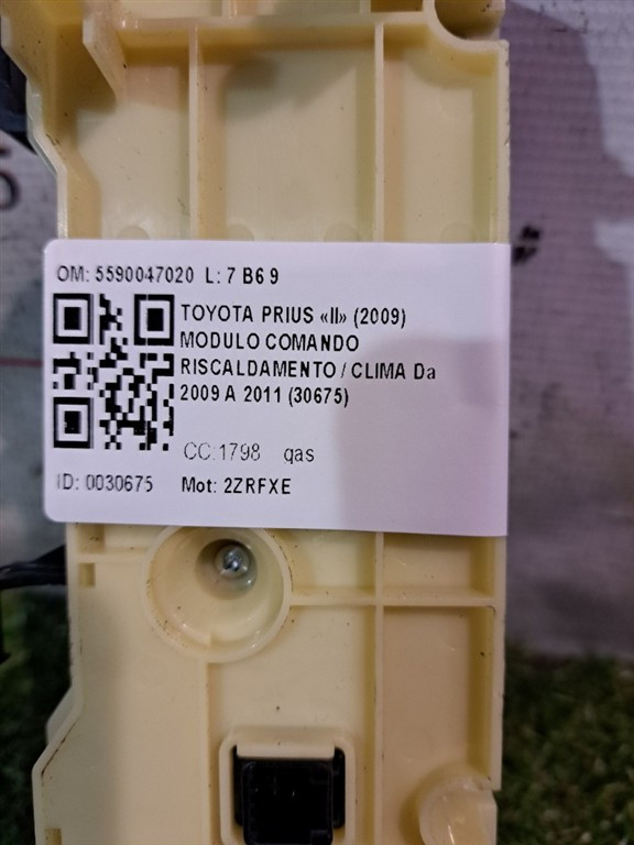 Comandi Clima TOYOTA Prius 2° Serie