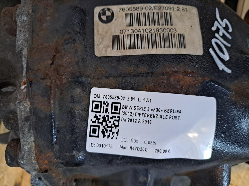 Differenziale Posteriore BMW Serie 3 F30 Berlina