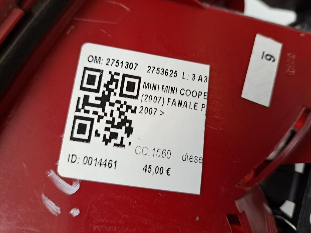 Stop fanale Posteriore Sinistro MINI Cooper 2° Serie