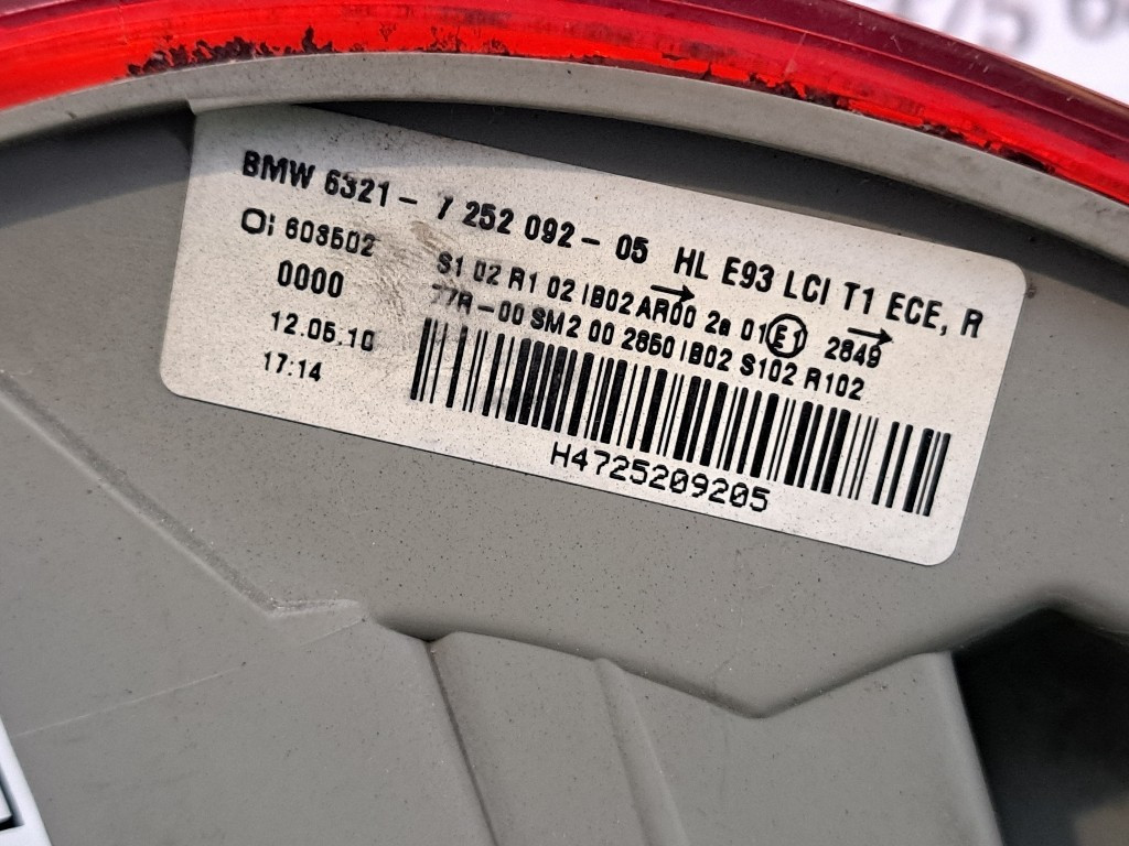 Stop fanale posteriore a LED Destro BMW Serie 3 E92 Coupé