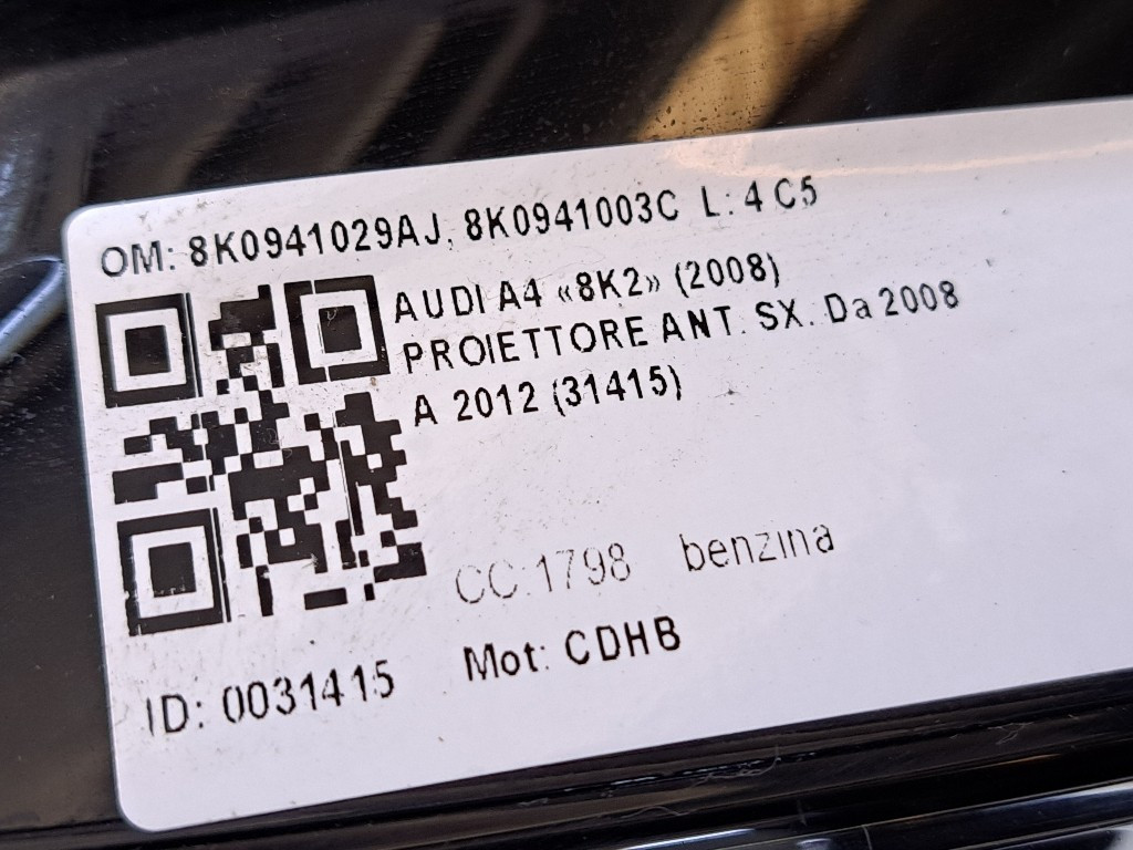 Faro anteriore SX allo Xeno AUDI A4 Berlina (07>10)