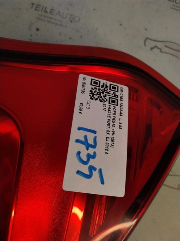 Stop fanale Posteriore Sinistro FORD Fiesta 6° Serie Restyling