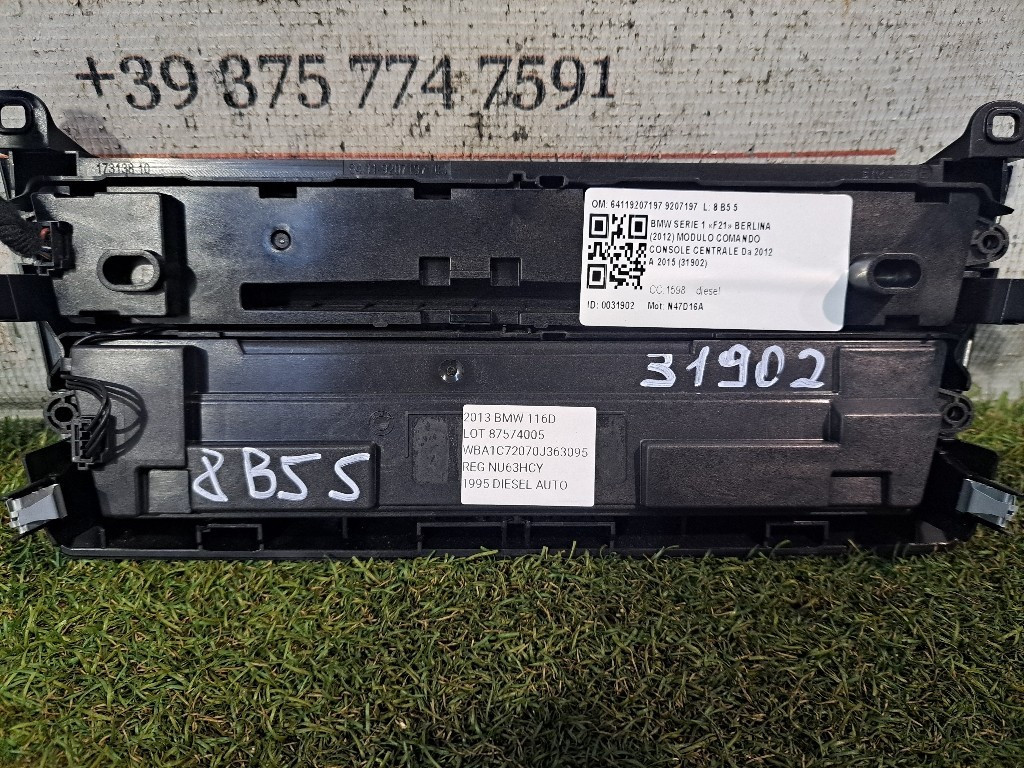 Comandi Clima BMW Serie 1 F20 (11>19)