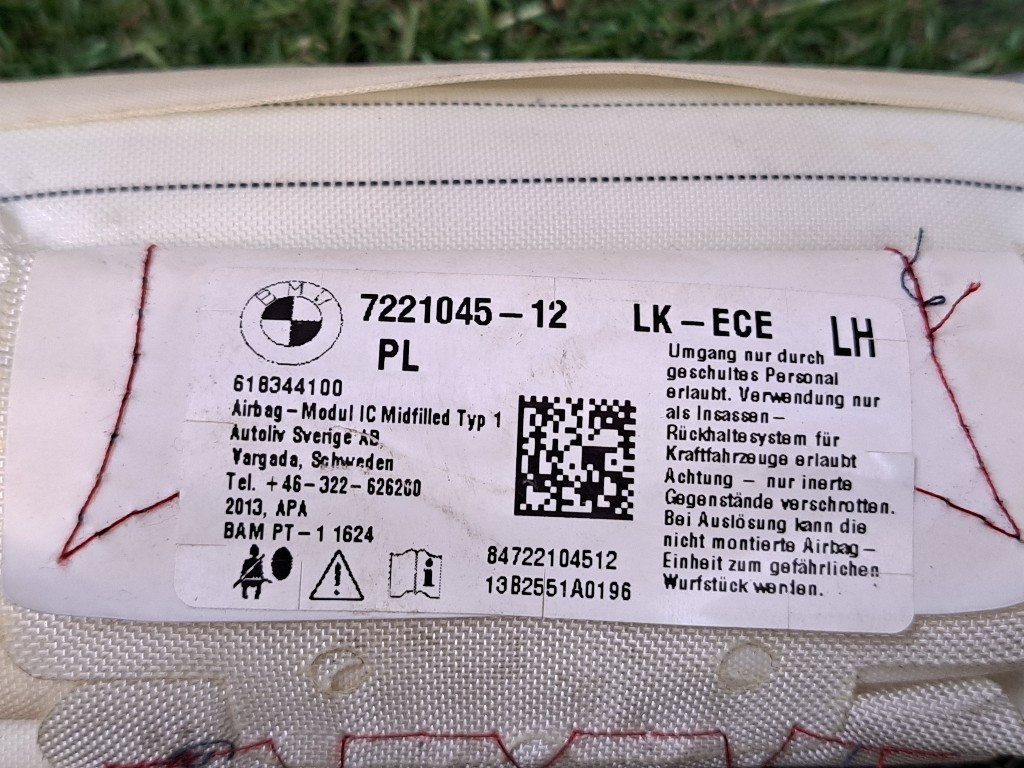 Airbag a tendina lato Sinistro BMW Serie 3 F30 Berlina