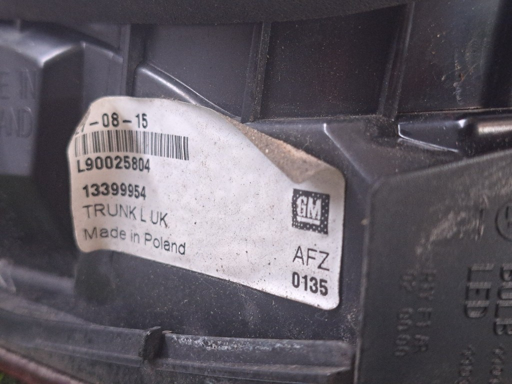 Stop fanale Posteriore Sinistro OPEL Astra J 2° Serie