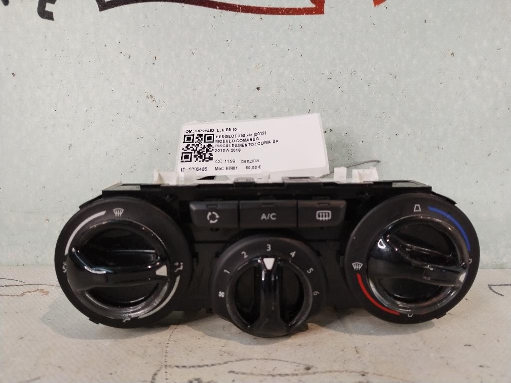 Comandi Clima PEUGEOT 208 Serie (12>19)