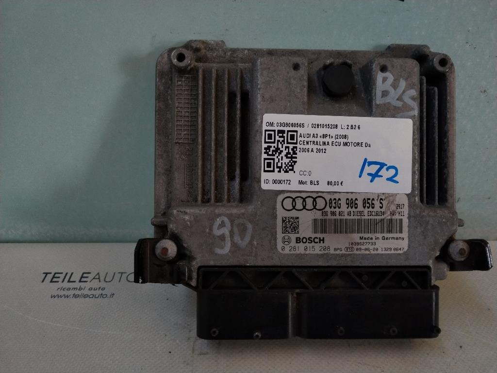 Centralina motore AUDI A3 Serie (8P1) (08>12)